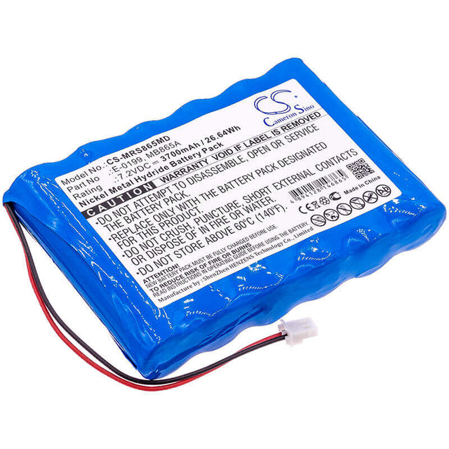 7.2V, Ni-MH, 3700mAh, Medical battery fits Mir, E-0199, A23-oj, Mir045, 26.64Wh Medical Cameron Sino Technology Limited (Medical)