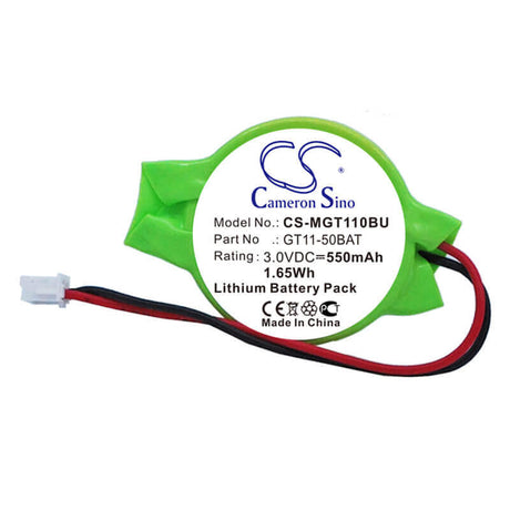 3.0V, Lithium, 550mAh, CMOS / BackUp battery fits Mitsubishi, Fx3u-32bl, GOT 1000 series display terminals, GT10 graphic terminals, 1.65Wh CMOS / BackUp Cameron Sino Technology Limited