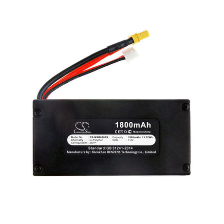 7.4V, Li-Polymer, 1800mAh, Drones battery fits Mjx, B6 Race, B8 Race, 13.32Wh Drones Cameron Sino Technology Limited