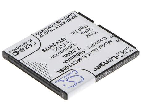 3.7V, Li-ion, 1980mAh, SmartPhone battery fits Mobistel, Bty26179, Cynus T1, 7.33Wh Mobile, SmartPhone Cameron Sino Technology Limited (Smartphone)