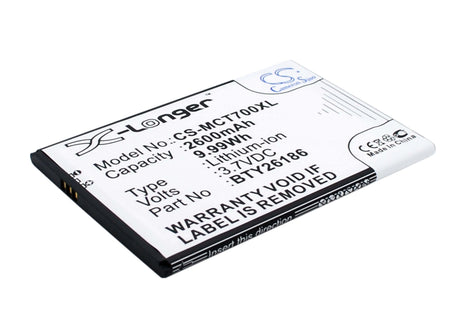 3.7V, Li-ion, 2600mAh, SmartPhone battery fits Mobistel, Bty26186, Cynus T7, Mt-600s, 9.62Wh Mobile, SmartPhone Cameron Sino Technology Limited (Smartphone)