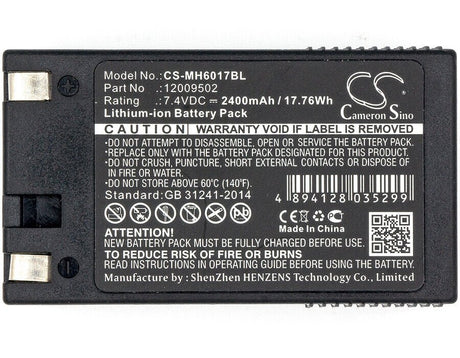 7.4V, Li-ion, 2400mAh, Portable Printer battery fits Sierra, Pathfinder, Paxar, Monarch, 120095, 6017 Handiprint, 6032, 17.76Wh Portable Printer Cameron Sino Technology Limited