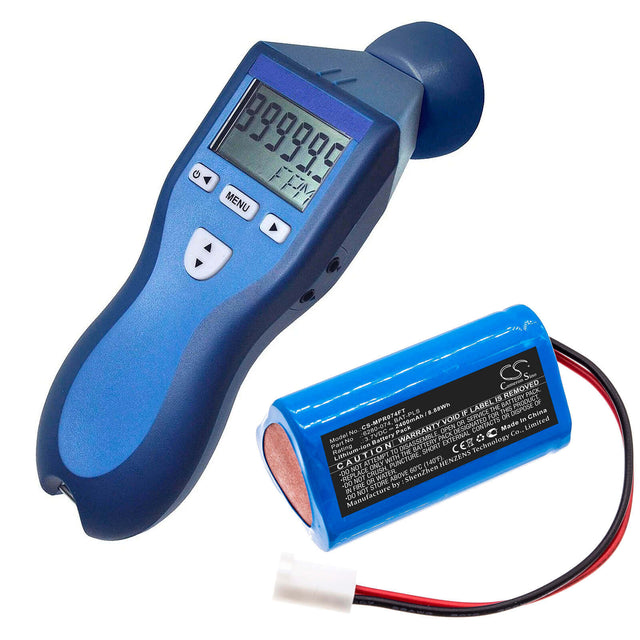 3.7V, Li-ion, 2400mAh, Flashlight battery fits Monarch, 6280-074, Pocket Led Stroboscope, 8.88Wh Flashlight Cameron Sino Technology Limited