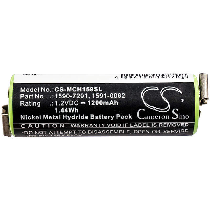1.2V, Ni-MH, 1200mAh, Shaver battery fits Moser, 1590-7291, Chromini 1591, Chromini 1591b, 1.44Wh Shaver Cameron Sino Technology Limited