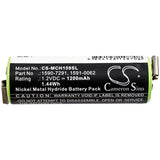 1.2V, Ni-MH, 1200mAh, Shaver battery fits Moser, 1590-7291, Chromini 1591, Chromini 1591b, 1.44Wh Shaver Cameron Sino Technology Limited
