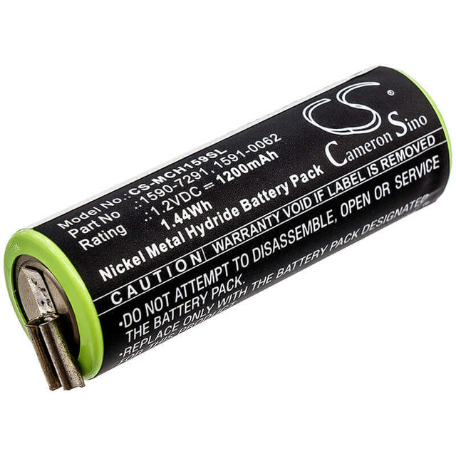 1.2V, Ni-MH, 1200mAh, Shaver battery fits Moser, 1590-7291, Chromini 1591, Chromini 1591b, 1.44Wh Shaver Cameron Sino Technology Limited