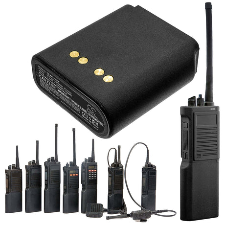 7.2V, Ni-MH, 1800mAh, Two-Way Radio battery fits Motorola, Ntn4538, Astro Saber, Mx1000, 12.96Wh Two-Way Radio Cameron Sino Technology Limited (Suspended)