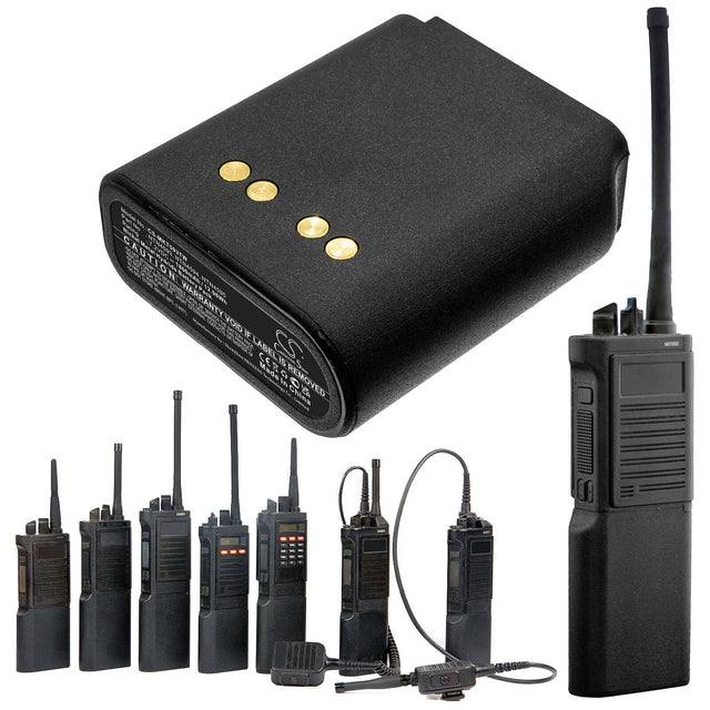 7.2V, Ni-MH, 1800mAh, Two-Way Radio battery fits Motorola, Ntn4538, Astro Saber, Mx1000, 12.96Wh Two-Way Radio Cameron Sino Technology Limited (Suspended)