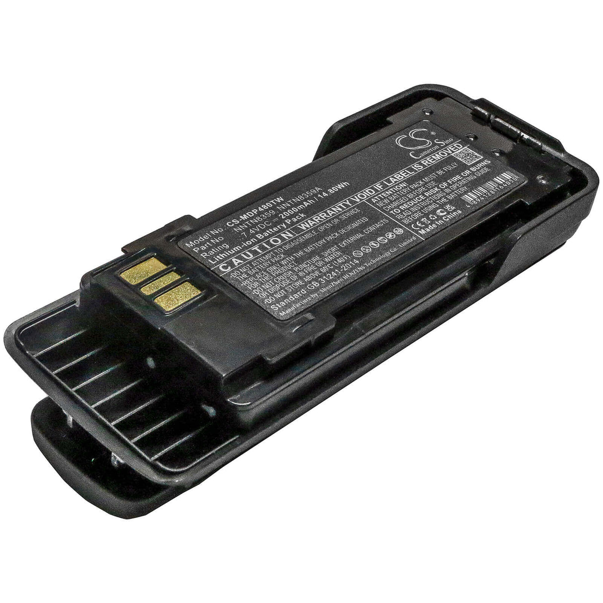 7.4V, Li-ion, 2000mAh, Two-Way Radio battery fits Motorola, XPR7550is, Dgp8550e, Dp4000ex, 14.8Wh Two-Way Radio Cameron Sino Technology Limited