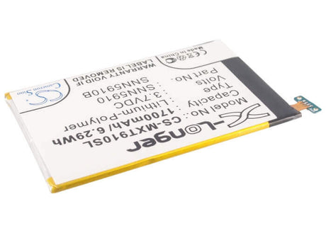 3.7V, Li-Polymer, 1700mAh, SmartPhone battery fits Motorola, Eb20, Atrix Hd, Droid Razr, 6.29Wh Mobile, SmartPhone Cameron Sino Technology Limited (Smartphone)