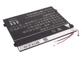 3.7V, Li-Polymer, 6700mAh, Tablet battery fits Motorola, L-l-l Dc110510, Mz615, Mz616, 24.79Wh Tablet Cameron Sino Technology Limited