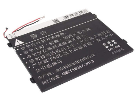 3.7V, Li-Polymer, 6700mAh, Tablet battery fits Motorola, L-l-l Dc110510, Mz615, Mz616, 24.79Wh Tablet Cameron Sino Technology Limited
