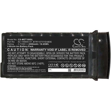 3.7V, Li-ion, 4500mAh, Tablet battery fits Motorola, 82-149690-01, Et1, 16.65Wh Tablet Cameron Sino Technology Limited