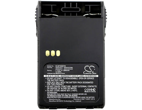 7.2V, Li-ion, 1800mAh, Two-Way Radio battery fits Motorola, Jmnn4023, Ex500, Ex560, 12.96Wh Two-Way Radio Cameron Sino Technology Limited