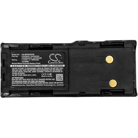 7.2V, Ni-MH, 1800mAh, Two-Way Radio battery fits Motorola, Hnn8133c, Cp250, Cp450, 12.96Wh Two-Way Radio Cameron Sino Technology Limited