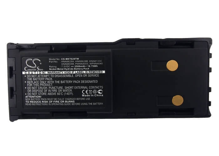 7.5V, Ni-MH, 2500mAh, Two-Way Radio battery fits Motorola, Hnn8133c, Cp250, Cp450, 18.75Wh Two-Way Radio Cameron Sino Technology Limited