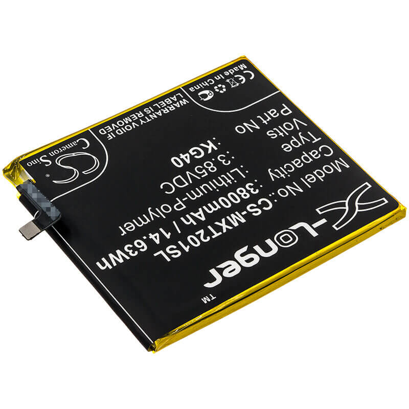 3.85V, Li-Polymer, 3800mAh, SmartPhone battery fits Motorola, Kg40, G8 Play, Moto G Fast, 14.63Wh Mobile, SmartPhone Cameron Sino Technology Limited (Smartphone)