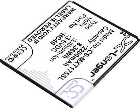 3.8V, Li-ion, 2200mAh, SmartPhone battery fits Motorola, Hc40, M2998, M2c63, 8.36Wh Mobile, SmartPhone Cameron Sino Technology Limited (Smartphone)