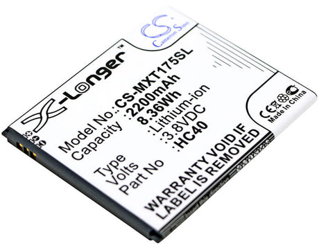 3.8V, Li-ion, 2200mAh, SmartPhone battery fits Motorola, Hc40, M2998, M2c63, 8.36Wh Mobile, SmartPhone Cameron Sino Technology Limited (Smartphone)
