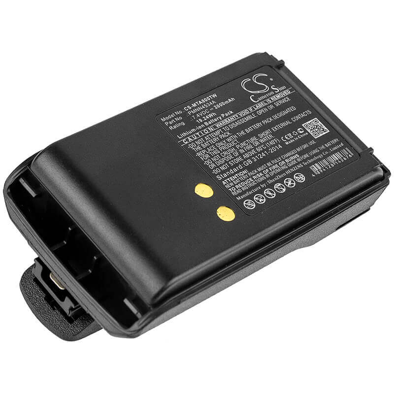 7.4V, Li-ion, 2600mAh, Two-Way Radio battery fits Motorola, Pmnn4534a, Mag One A8, Mag One A8d, 19.24Wh Two-Way Radio Cameron Sino Technology Limited