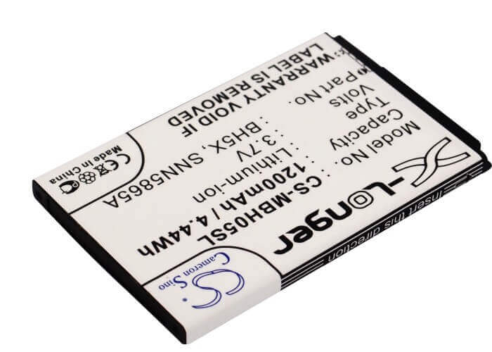 3.7V, Li-ion, 1200mAh, SmartPhone battery fits Motorola, Bh5x, Daytona, Droid X, 4.44Wh Mobile, SmartPhone Cameron Sino Technology Limited (Smartphone)