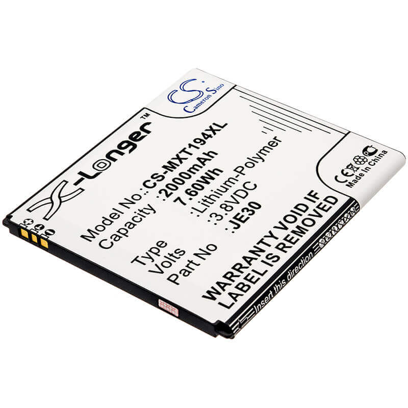 3.8V, Li-Polymer, 2000mAh, SmartPhone battery fits Motorola, Je30, Moto E5 Play Go Edition, Moto E5 Play Go Edition Dual S, 7.6Wh Mobile, SmartPhone Cameron Sino Technology Limited (Smartphone)