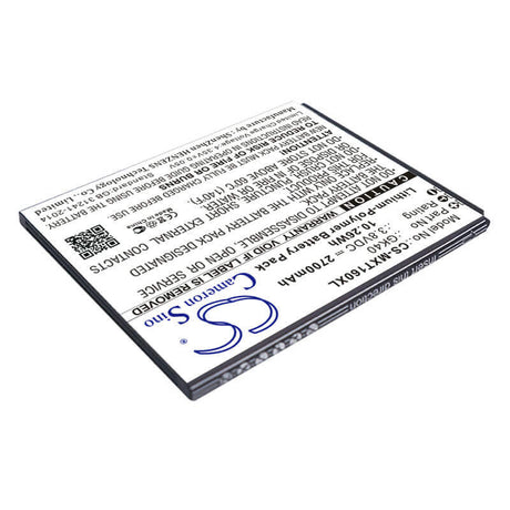 3.8V, Li-Polymer, 2700mAh, SmartPhone battery fits Motorola, Gk40, Cedric, Moto E3, 10.26Wh Mobile, SmartPhone Cameron Sino Technology Limited (Smartphone)