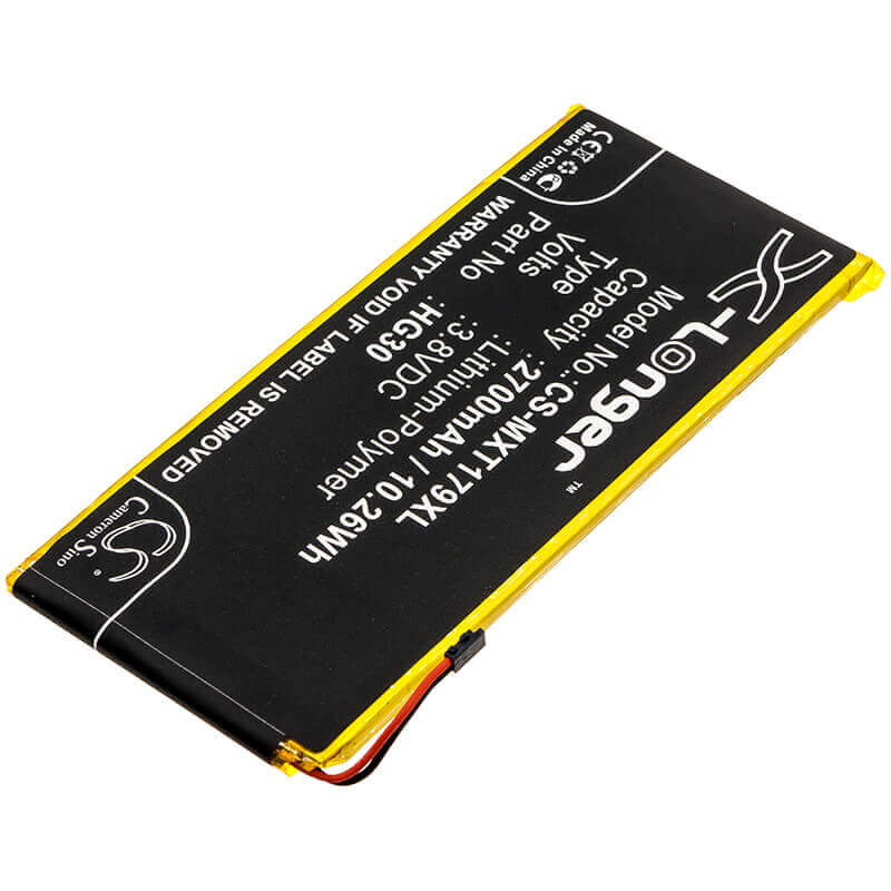 3.8V, Li-Polymer, 2700mAh, SmartPhone battery fits Motorola, Hg30, Moto G5s, Moto G6, 10.26Wh Mobile, SmartPhone Cameron Sino Technology Limited (Smartphone)