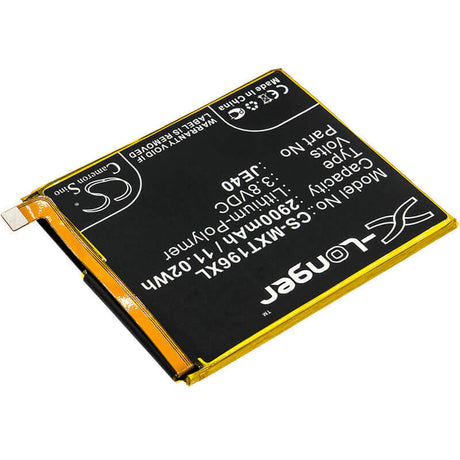3.8V, Li-Polymer, 2900mAh, SmartPhone battery fits T-mobile, Motorola, Je40, Moto G7 Optimo, Moto G7 Optimo Td-lte, 11.02Wh Mobile, SmartPhone Cameron Sino Technology Limited (Smartphone)