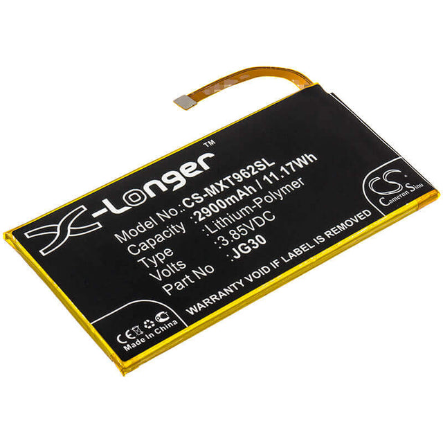 3.85V, Li-Polymer, 2900mAh, SmartPhone battery fits Motorola, Jg30, Moto G7, Xt1962-1, 11.17Wh Mobile, SmartPhone Cameron Sino Technology Limited (Smartphone)