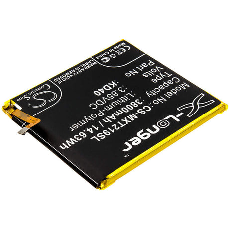 3.85V, Li-Polymer, 3800mAh, SmartPhone battery fits Motorola, Kd40, Moto G8 Plus, Xt2019-1, 14.63Wh Mobile, SmartPhone Cameron Sino Technology Limited (Smartphone)