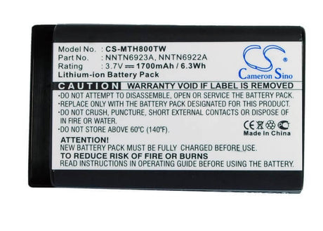 Two-way radio battery For Motorola Mth800, Mth650 3.7v, 1700mah - 6.29wh Two-Way Radio Cameron Sino Technology Limited   