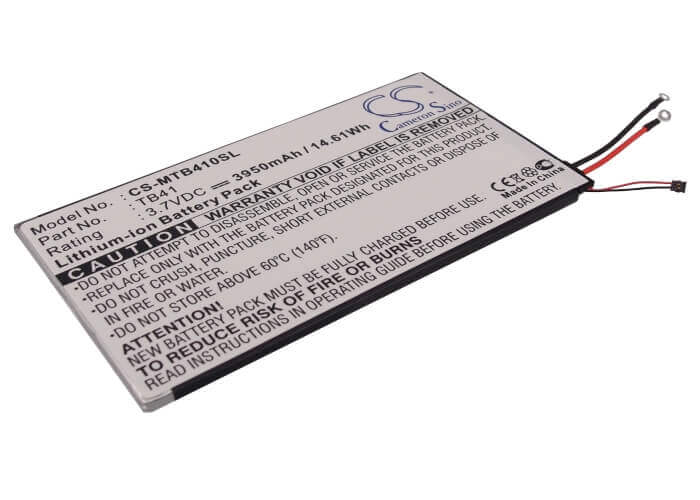 3.7V, Li-Polymer, 3950mAh, Tablet battery fits Motorola, Snn5900, Droid Xyboard 10.1, Mz609, 14.62Wh Tablet Cameron Sino Technology Limited