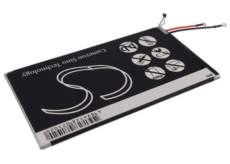 3.7V, Li-Polymer, 3950mAh, Tablet battery fits Motorola, Snn5900, Droid Xyboard 10.1, Mz609, 14.62Wh Tablet Cameron Sino Technology Limited