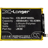 3.8V, Li-Polymer, 4850mAh, SmartPhone battery fits Motorola, Jk50, G7 Power, One Power, 18.43Wh Mobile, SmartPhone Cameron Sino Technology Limited (Smartphone)