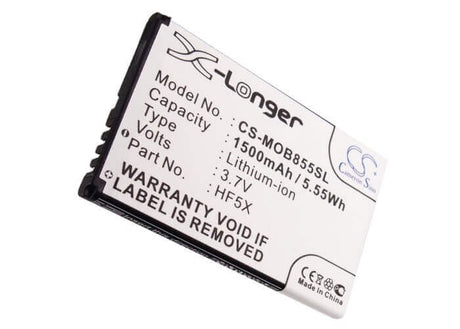 3.7V, Li-ion, 1500mAh, SmartPhone battery fits Sprint, Motorola, Hf5x, Defy Mini, Mb835, 5.55Wh Mobile, SmartPhone Cameron Sino Technology Limited (Smartphone)