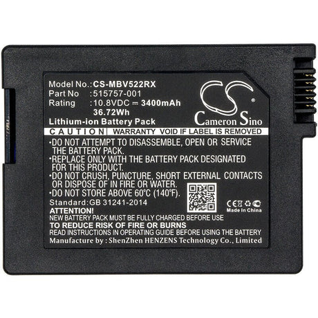10.8V, Li-ion, 3400mAh, Cable Modem battery fits Motorola, 515757-001, Sbv5220, Sbv5221, 36.72Wh Cable Modem Cameron Sino Technology Limited