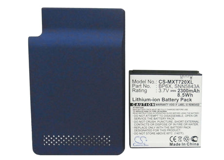 3.7V, Li-ion, 2300mAh, SmartPhone battery fits Motorola, Bp6x, Xt720, 8.51Wh Mobile, SmartPhone Cameron Sino Technology Limited (Suspended)