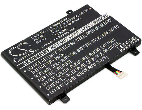 7.4V, Li-Polymer, 4200mAh, Tablet battery fits Msi, 40033906, Windpad 110, Windpad 110w, 31.08Wh Tablet Cameron Sino Technology Limited (Suspended)