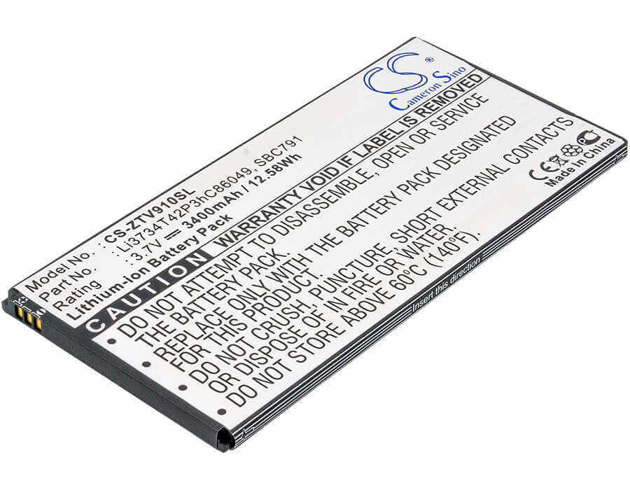 3.7V, Li-ion, 3400mAh, Tablet battery fits Билайн, Mtc, Zte, Optus, Li3734t42p3hc86049, 1055, 12.58Wh Tablet Cameron Sino Technology Limited