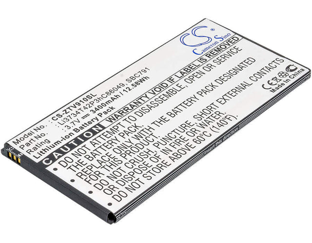 3.7V, Li-ion, 3400mAh, Tablet battery fits Билайн, Mtc, Zte, Optus, Li3734t42p3hc86049, 1055, 12.58Wh Tablet Cameron Sino Technology Limited