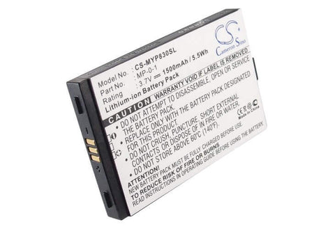 3.7V, Li-ion, 1500mAh, SmartPhone battery fits Myphone, Mp-0-1, 8830, 8830 Tv, 5.55Wh Mobile, SmartPhone Cameron Sino Technology Limited (Smartphone)