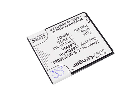 3.7V, Li-ion, 1800mAh, SmartPhone battery fits Myphone, Bm-01, Fun 2, Next-s, 6.66Wh Mobile, SmartPhone Cameron Sino Technology Limited (Smartphone)