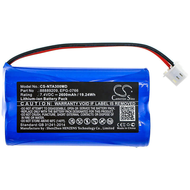 7.4V, Li-ion, 2600mAh, Medical battery fits Natus, 88889209, Algo 3, Algo 3i, 19.24Wh Medical Cameron Sino Technology Limited (Medical)