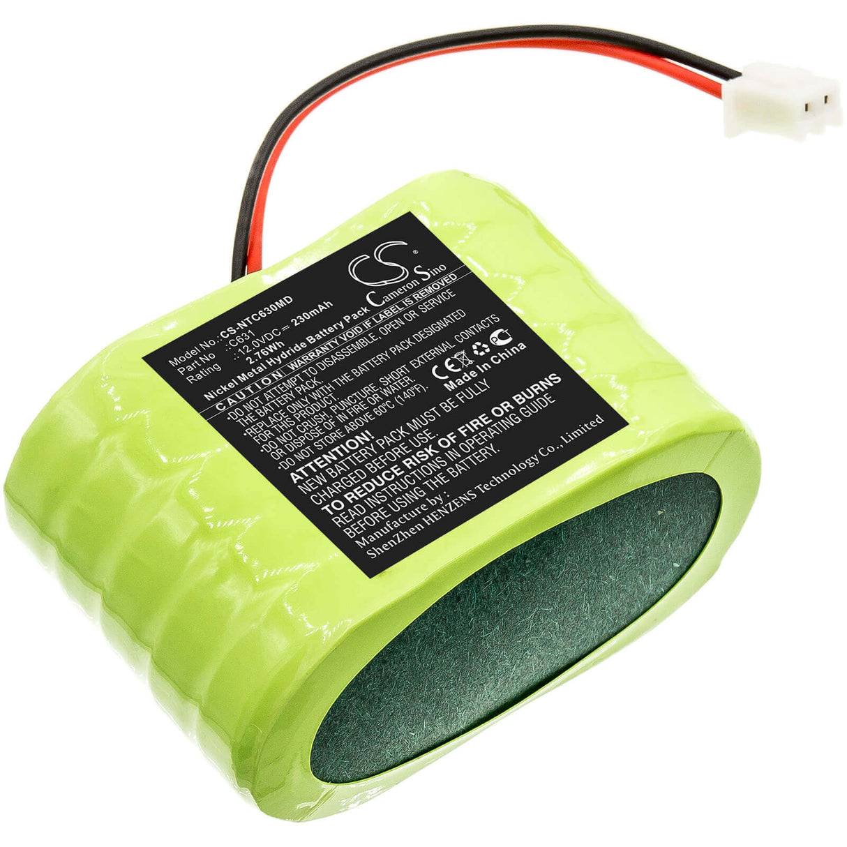 12.0V, Ni-MH, 230mAh, Medical battery fits Natus, C631, Ct+ Doppler, Dop Ct, 2.76Wh Medical Cameron Sino Technology Limited (Medical)