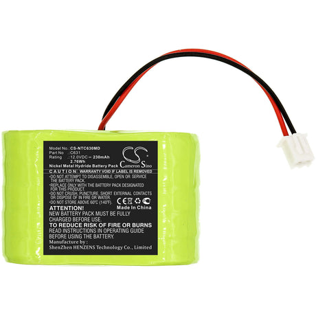 12.0V, Ni-MH, 230mAh, Medical battery fits Natus, C631, Ct+ Doppler, Dop Ct, 2.76Wh Medical Cameron Sino Technology Limited (Medical)