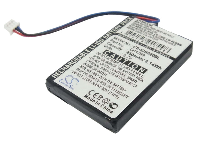 3.7V, Li-ion, 850mAh, GPS battery fits Navman, Icn320, Icn330, 3.15Wh GPS, Navigator Cameron Sino Technology Limited