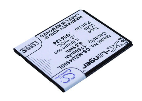 3.8V, Li-ion, 1750mAh, SmartPhone battery fits Navon, G55134, Mizu M450, Mizu M450 Dual Sim, 6.65Wh Mobile, SmartPhone Cameron Sino Technology Limited (Smartphone)