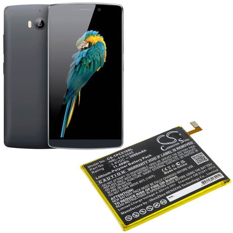 3.8V, Li-Polymer, 3000mAh, SmartPhone battery fits Neffos, Tp-link, Nbl-44a3045, C5 Max, C5 Max Lte Dual Sim, 11.4Wh Mobile, SmartPhone Cameron Sino Technology Limited (Smartphone)