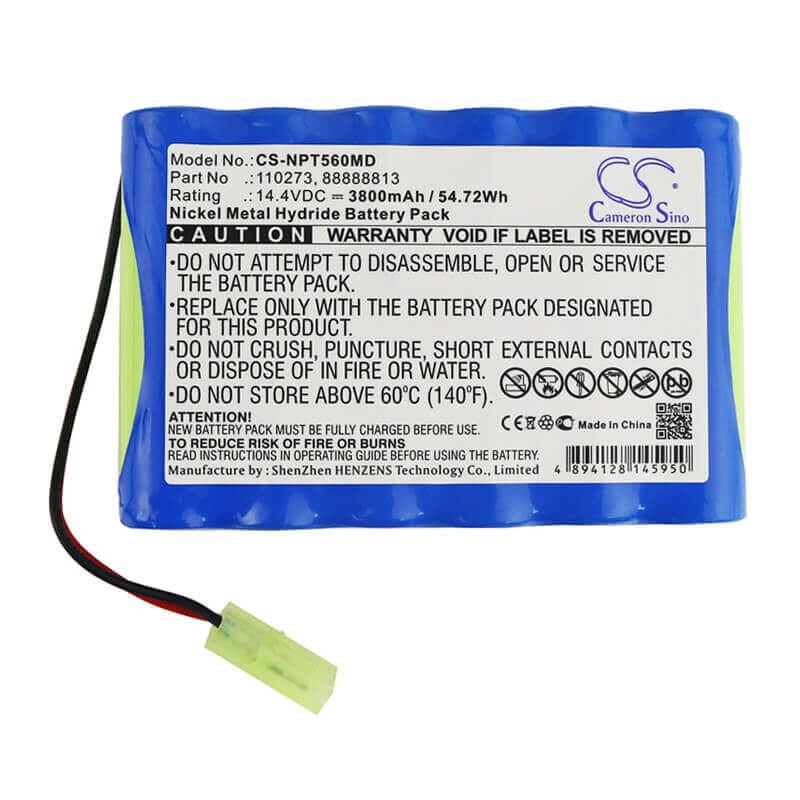 14.4V, Ni-MH, 3800mAh, Medical battery fits Puritan Bennett, Nellcor, 110273, N5500 Monitor, N5600 Monitor, 54.72Wh Medical Cameron Sino Technology Limited (Medical)